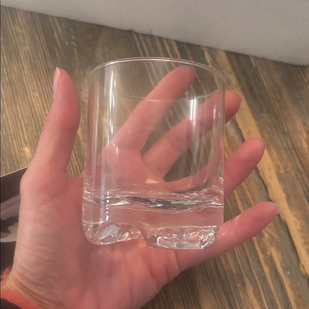 IITTALA FINLAND Gaissa 8 oz. Set/4 Glass Liquor Drinkware Glasses Scandinavian